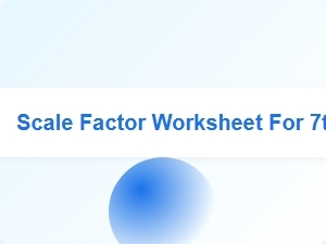 Mastering Scale Factor: a Foundational Worksheet